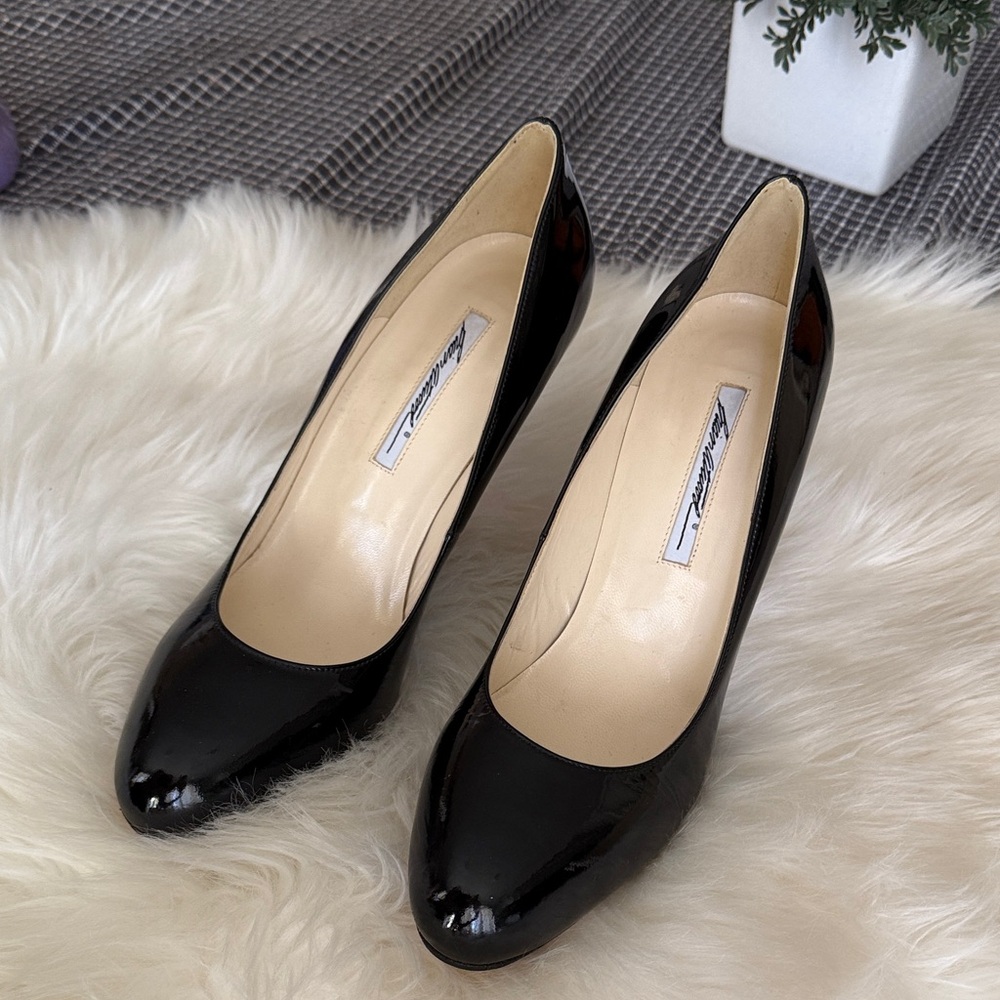 Brian Atwood Glossy Black Heels